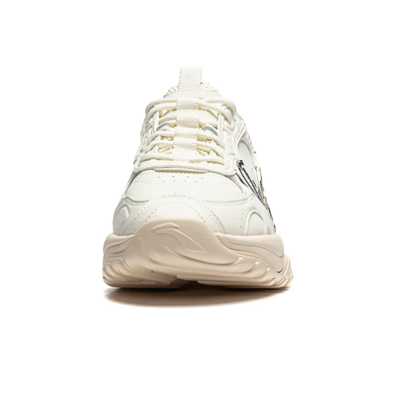LiNing Churu Anti Slip Wear Resistant Low Top Casual Shoes Men's Ecru-4