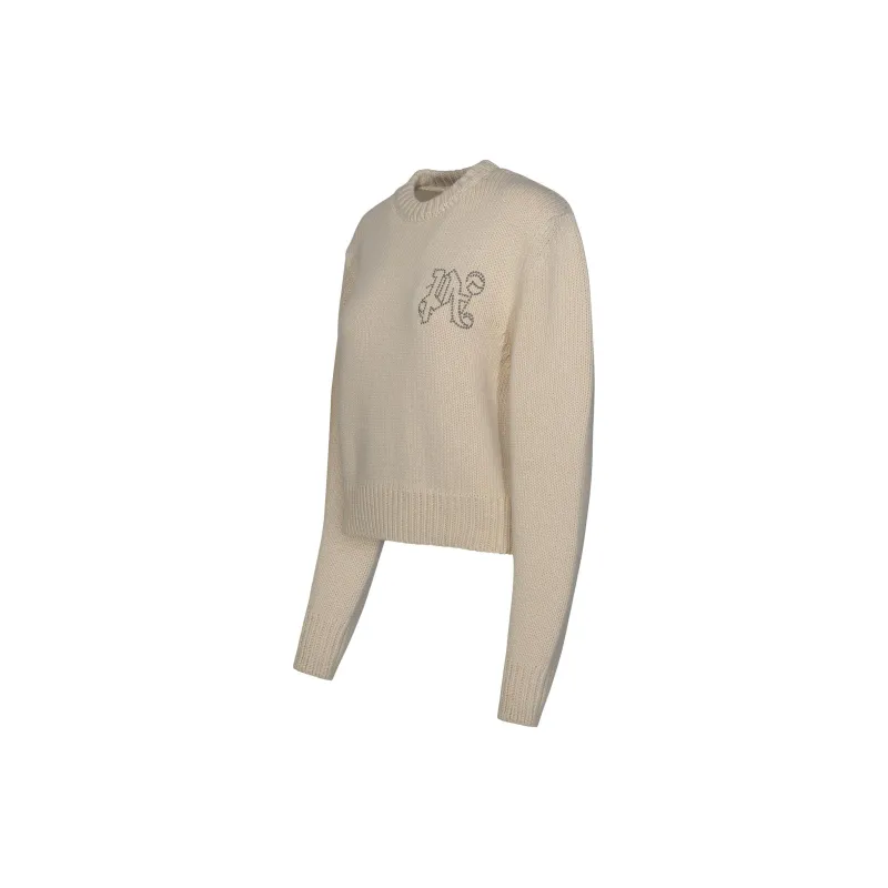 PALM ANGELS Sweater Women's Ecru-2