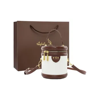 AUGTARLION Artificial Leather Crossbody Bag, Shoulder Bag, Bucket Bag Small Size Women's Brown