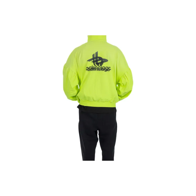 Balenciaga Logo print Zip up Hoodie-1