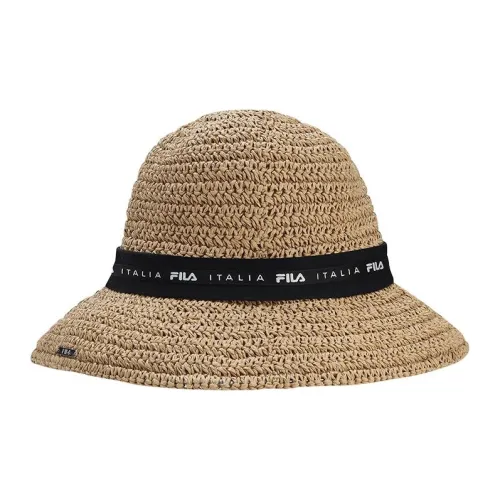 FILA Polyester Cotton Cellulose Bucket Hats Women's Brown