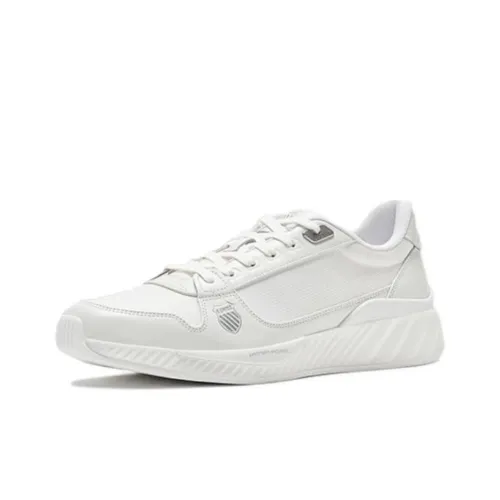 KSWISS Cushioning, Wear Resistant Low Top Running Shoes Men's White