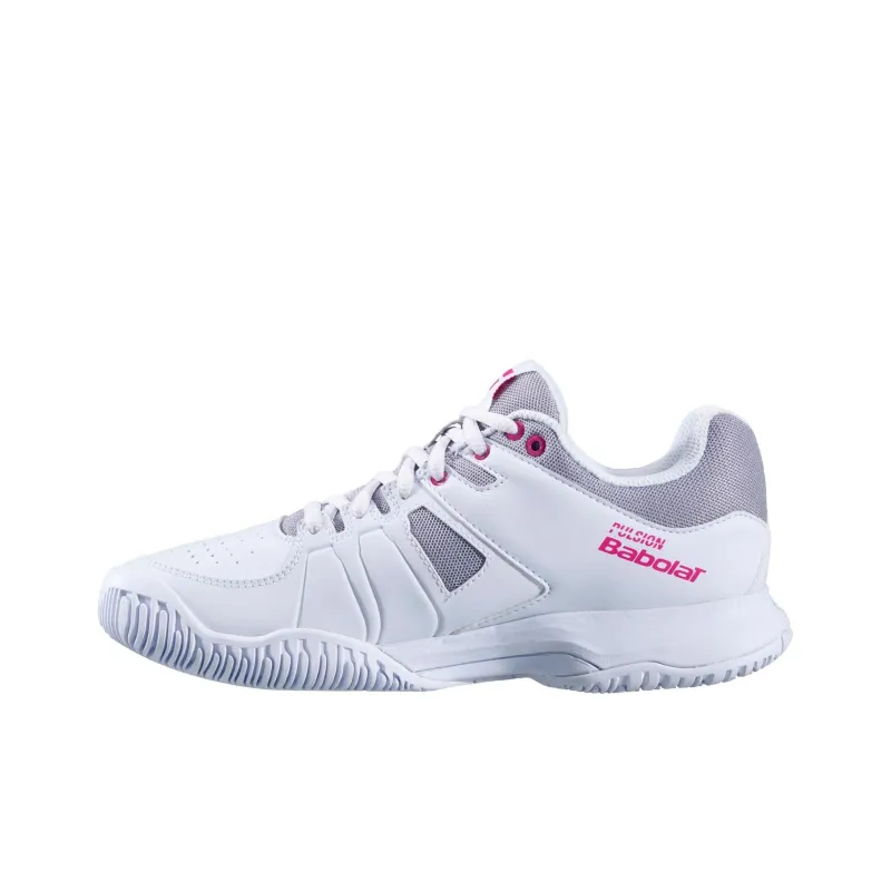 Babolat Cushioning Slip Resistant Low Top Tennis Shoes Women's White-0