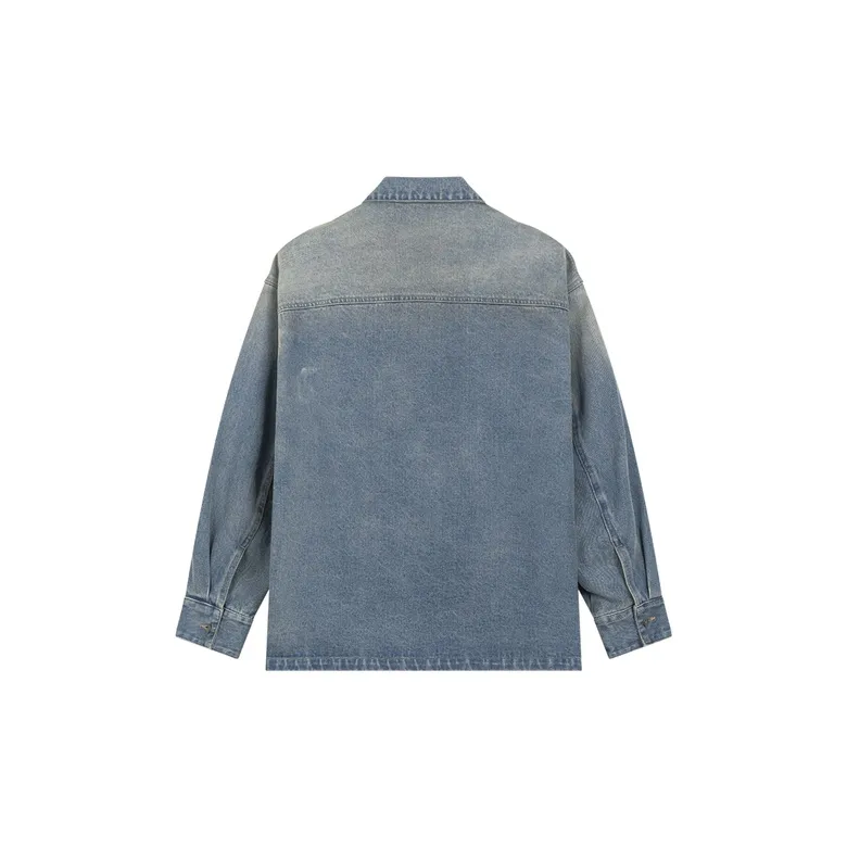 Bosieagender Jackets Unisex Denim Blue-1