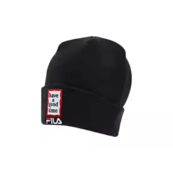 FILA Acrylic, Polyamide, Sheep Wool Beanies Unisex Black, White