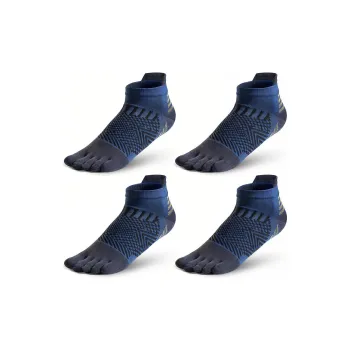 MUSCLESWING Ankle Socks Unisex 4 Pack Navy Blue