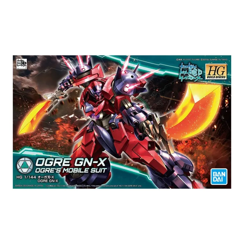 BANDAI HG Collection Gundam Character BD 1/144 Gundam Build Divers Shokugeki Oni Blade Model Kits-1