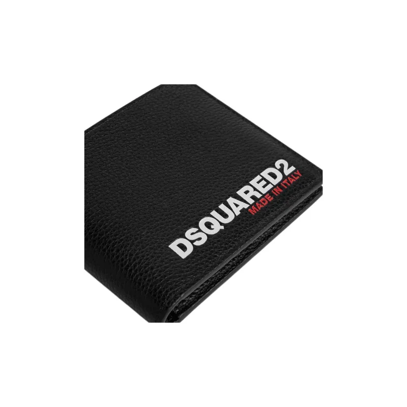 DSQUARED 2 Bob Logo Printed Bifold Wallet-3