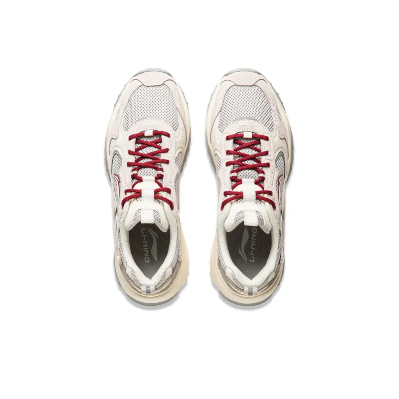 LiNing Churu Cushioning Anti Slip And Wear Resistant Low Top Casual Shoes Men's Gray White-4