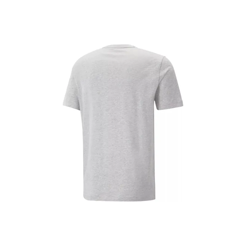 PUMA ESS+ 2 COL SMALL LOGO TEE T Shirt Men's Gray-1
