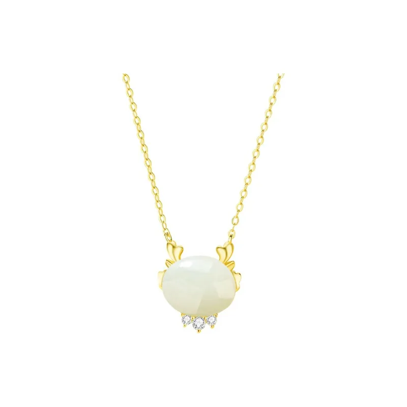 BAGGL Chalcedony Jade Necklaces Unisex-2