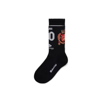 Balenciaga Mid-Calf Socks Men's 1 Pack Black