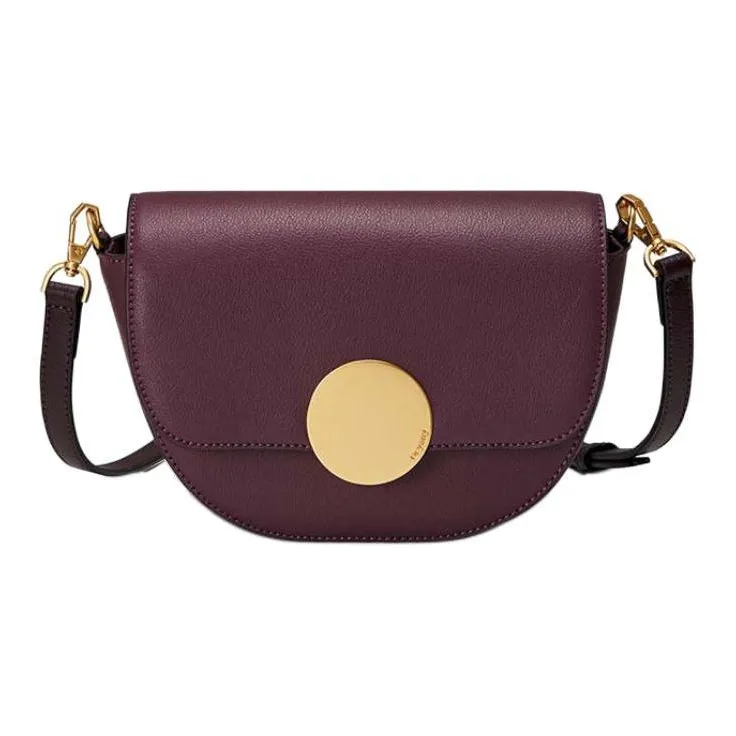 ORYANY Leather Saddle Bag Shoulder Bag Crossbody Bag Women's Eggplant Color-0