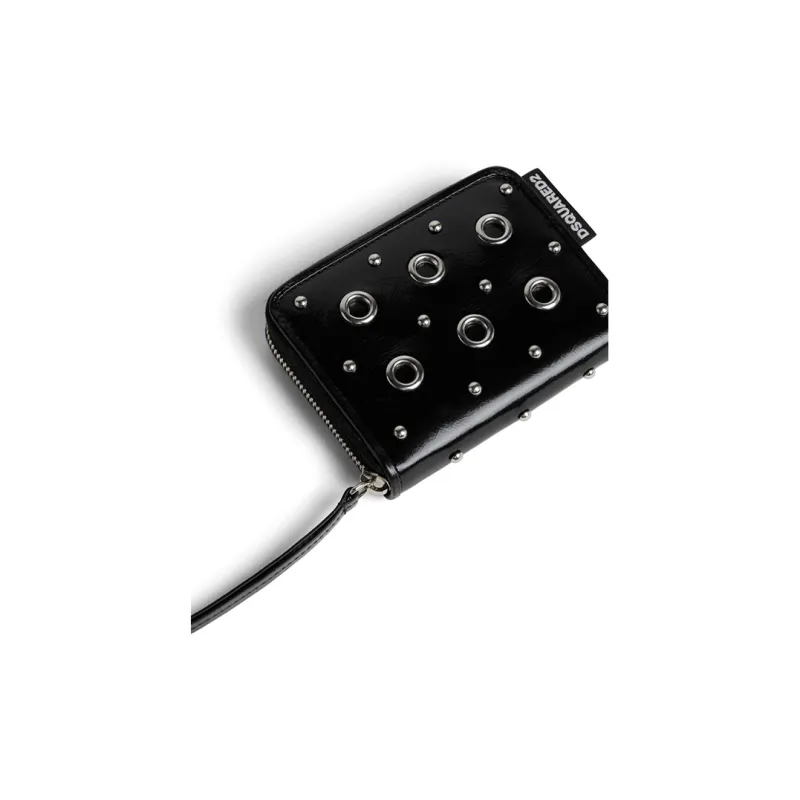 DSQUARED 2 Eyelet detail Leather Wallet-3