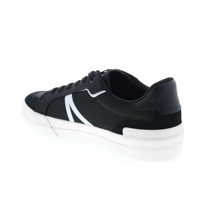 LACOSTE Low Top Skateboard Shoes Men's Black-4
