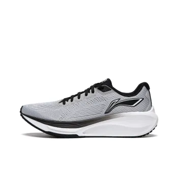 LiNing Wuyue 2.0 Cushioned Slip Resistant Abrasion Resistant Breathable Low Top Sprint Running Shoes Men's Mist Gray