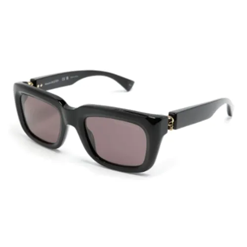 Alexander McQueen Eyewear Floating Skull Rectangle-frame Sunglasses