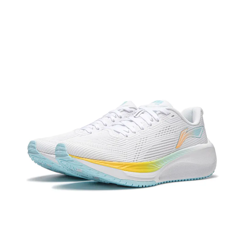 LiNing WuShi Lite 2.0 Cushioning Anti-Slip Wear-Resistant Breathability Low-Top Running Shoes Women's Standard White-2