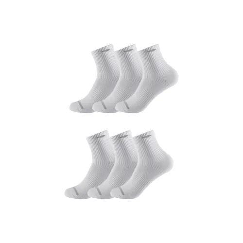 LiNing Mid Calf Socks Unisex 6 Pack