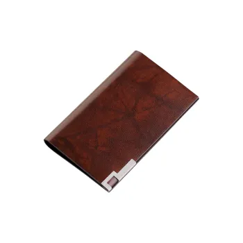 WilliamPOLO Cow Leather Vertical Card Holder With Coin Purse Men's