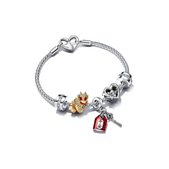 Pandora 925 Sterling Silver Synthetic Cubic Zirconia Bracelets Women's Silver