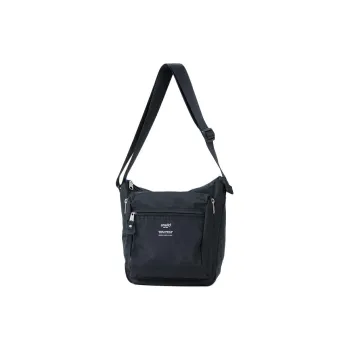 Anello Polyester Shoulder Bag Crossbody Bag Unisex Black