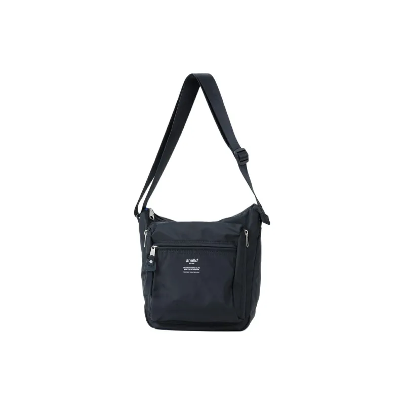 Anello Polyester Shoulder Bag Crossbody Bag Unisex Black-0