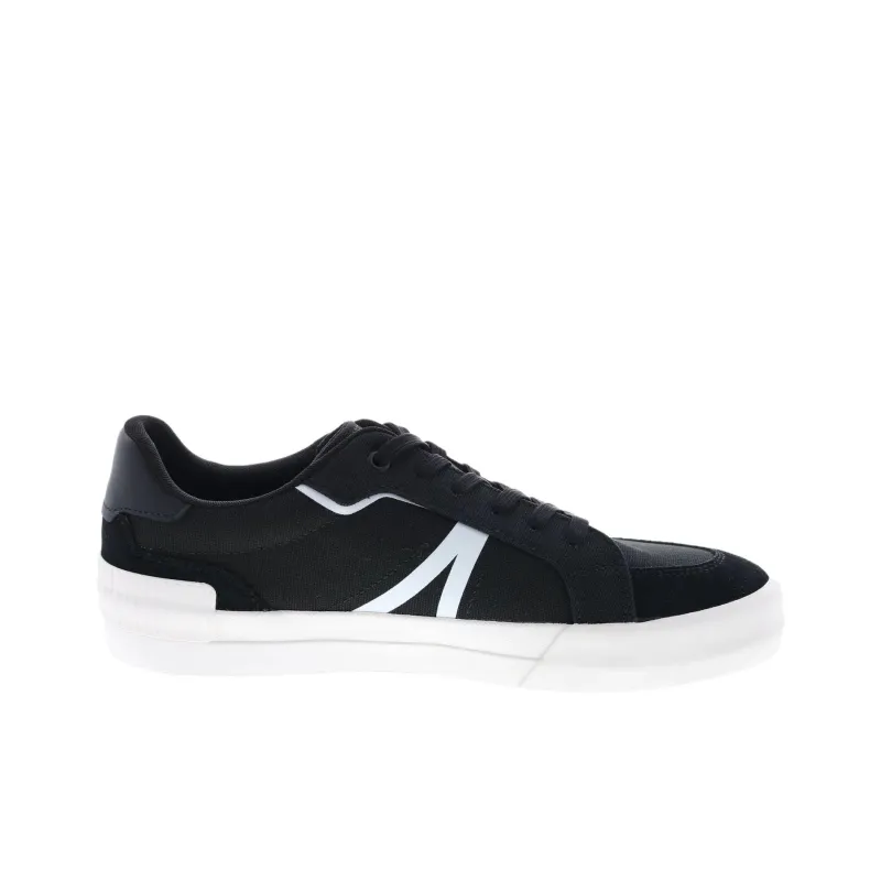 LACOSTE Low Top Skateboard Shoes Men's Black-1