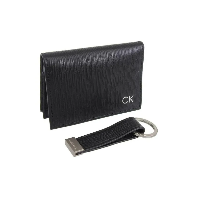 CALVIN KLEIN Leather Wallet Men's Black-1
