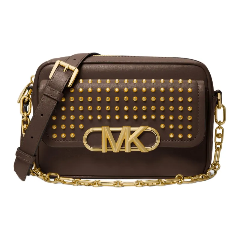 MICHAEL KORS MK PARKER Cow Leather Camera Shoulder Bag Crossbody Bag Medium Size Women's Chocolate-0