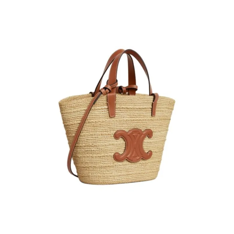 CELINE Cow Leather Shoulder Bag, Crossbody Bag, Handbag Women's Tawny-1