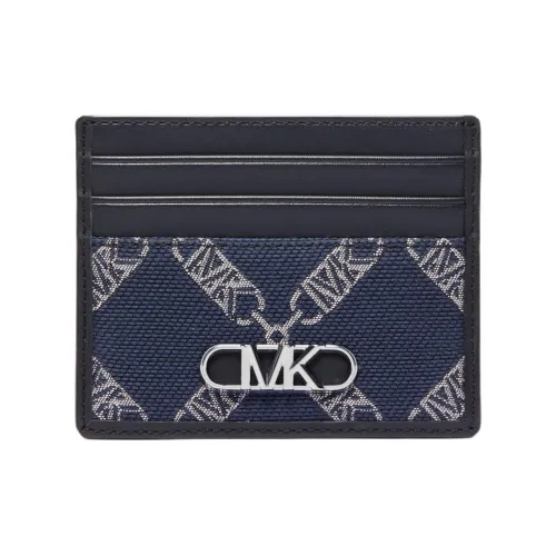 MICHAEL KORS Hudson Fabric+Artificial Leather Card Holder Men's Marine Blue