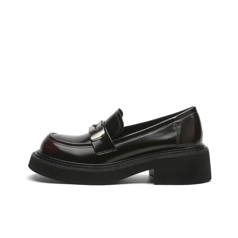 EBLAN Loafers Women's Burgundy-0