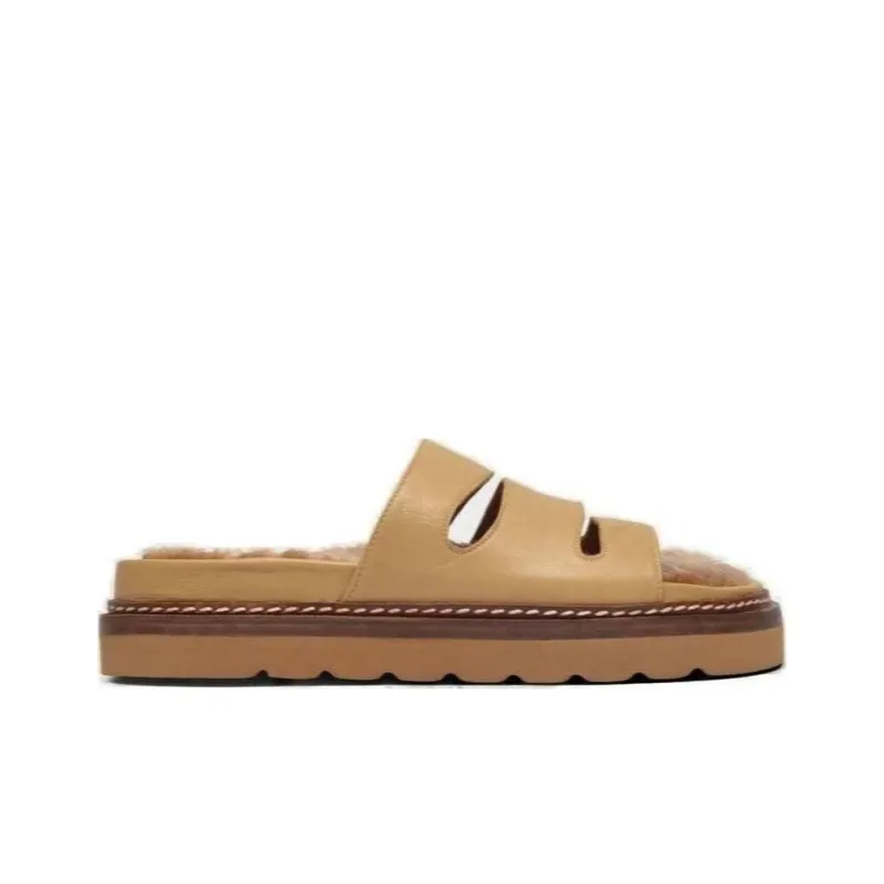 REJINA PYO Slide Slippers 5cm Women's Umber-1