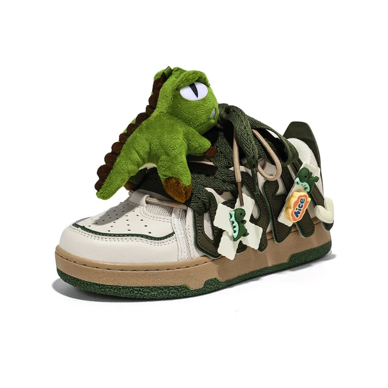 A&M Doll Collection Puffy Shoes Slip Resistant, Abrasion Resistant, Breathable Low Top Skateboard Shoes Unisex-1