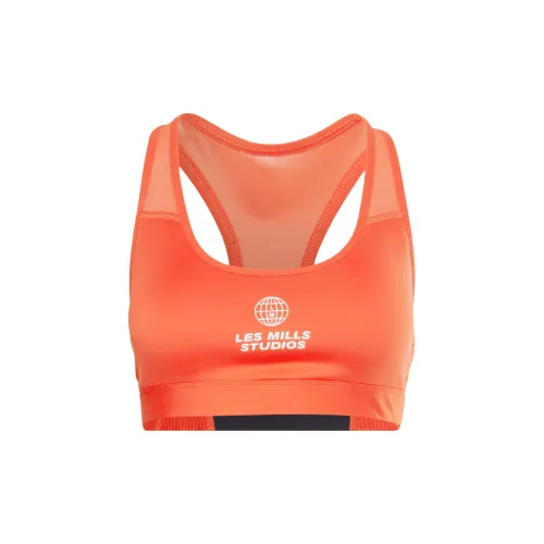 Reebok CYCLED Collection LM Lux Racer Bra Sports Underwear Women's Orange