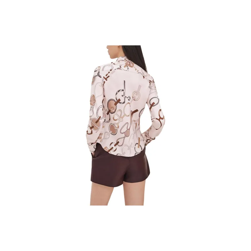 HERMES Shirts Women's Rose Pink-1