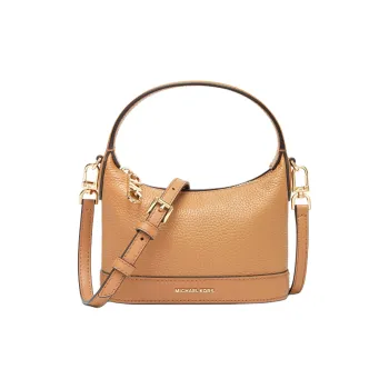 MICHAEL KORS Wythe Cow Leather Handbag, Shoulder Bag, Crossbody Bag Small Size Women's Peanut