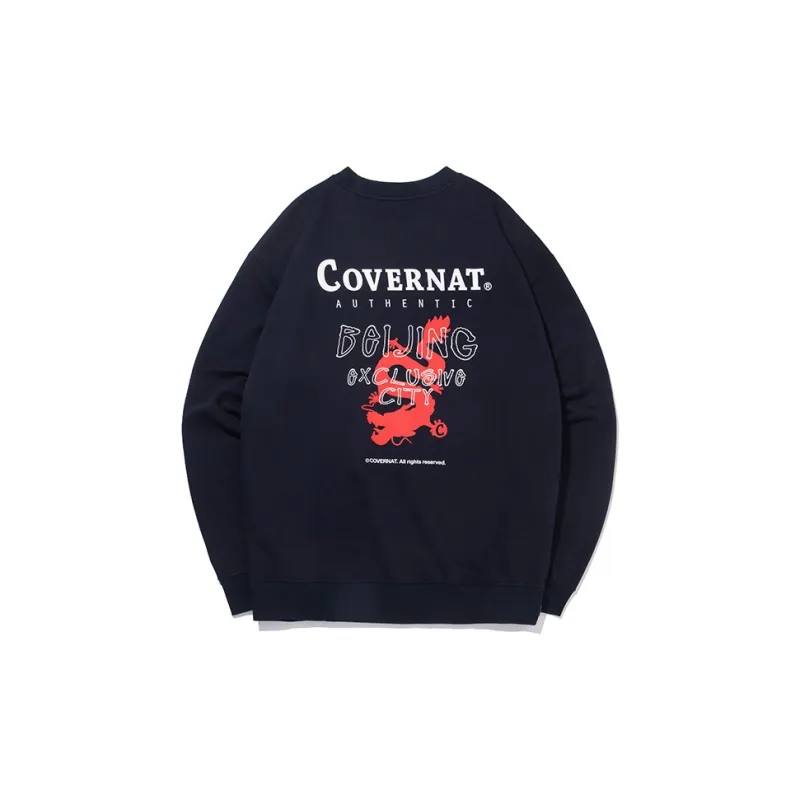 COVERNAT Sweatshirt Fall Unisex Navy-1