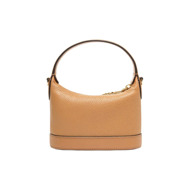 MICHAEL KORS Wythe Cow Leather Handbag, Shoulder Bag, Crossbody Bag Trumpets Women's Peanut-1