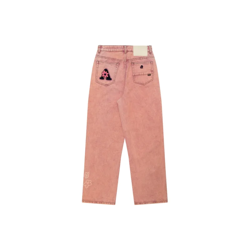 Aape Floral print Straight leg Jeans-1