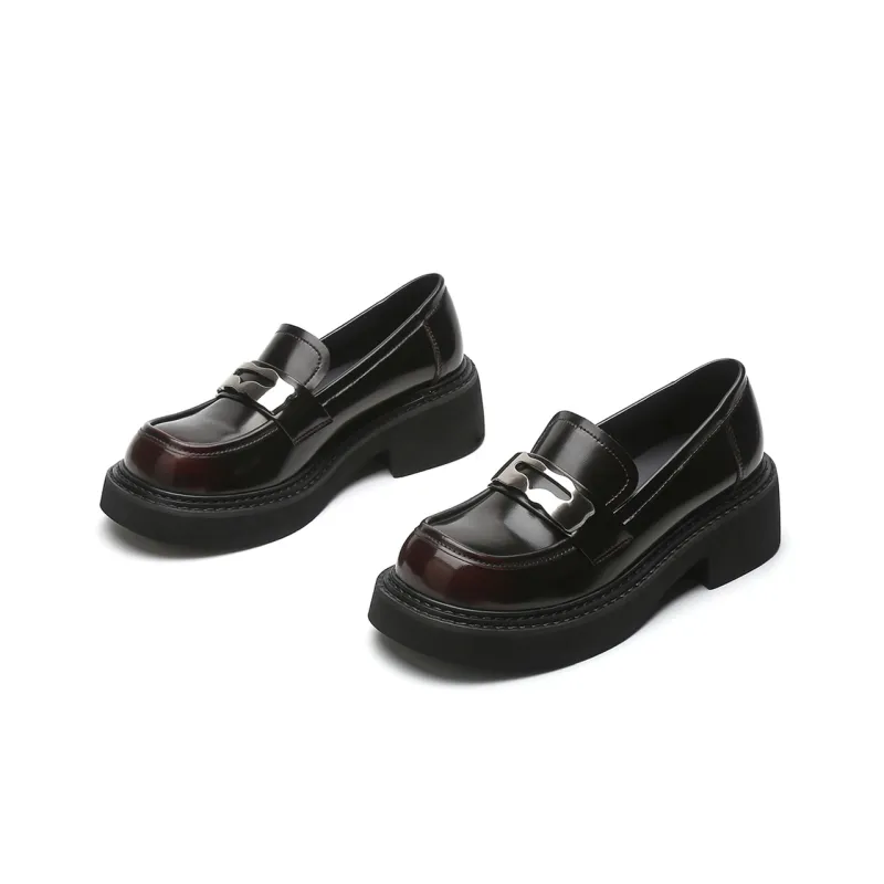 EBLAN Loafers Women's Burgundy-2