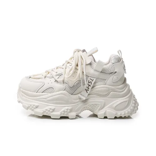 POOQ Chunky Sneakers Women's Low-Top