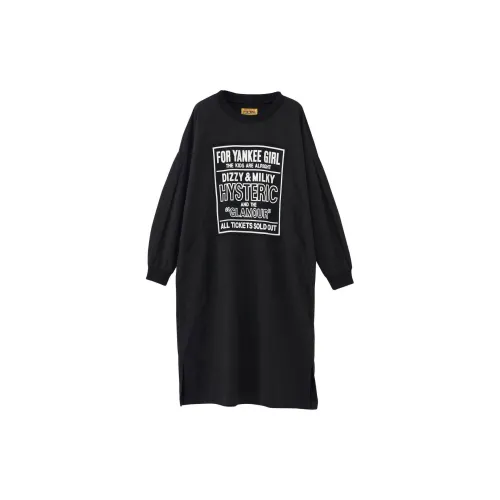 HYSTERIC GLAMOUR Long-Sleeved Dresses Women's Black