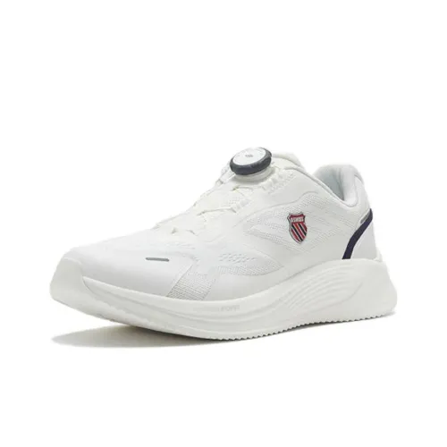 KSWISS Cushioning, Wear Resistant Low Top Running Shoes Men's White Black