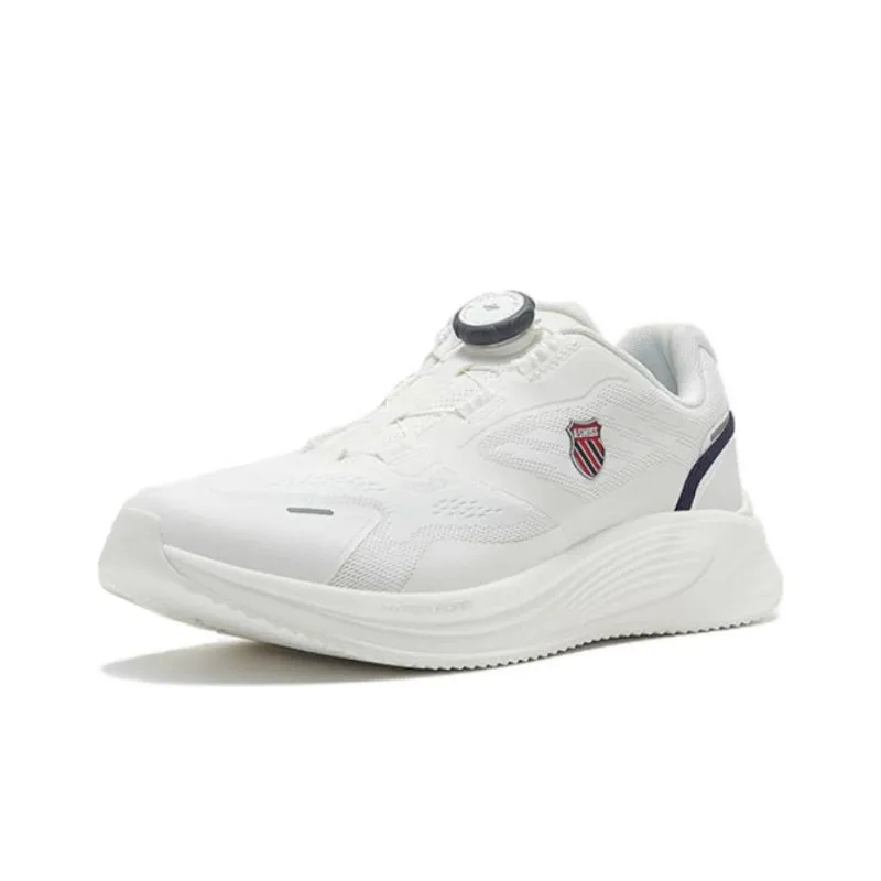 KSWISS Cushioning, Wear Resistant Low Top Running Shoes Men's White Black-0