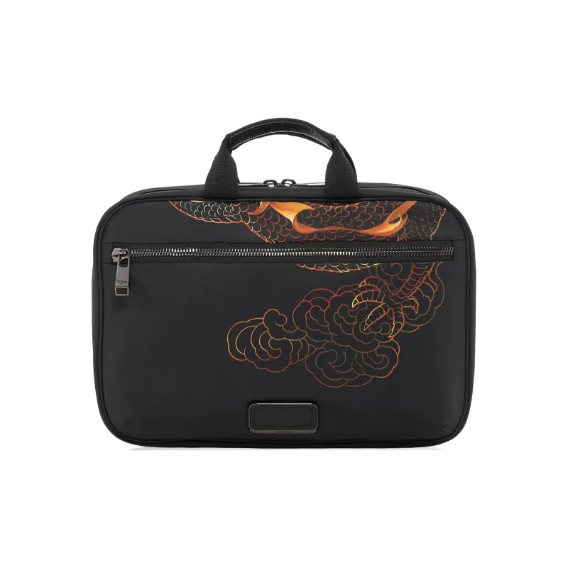 TUMI Voyageur Fabric Travel Bag Handbag Makeup Bag Medium Size Women's Black-0