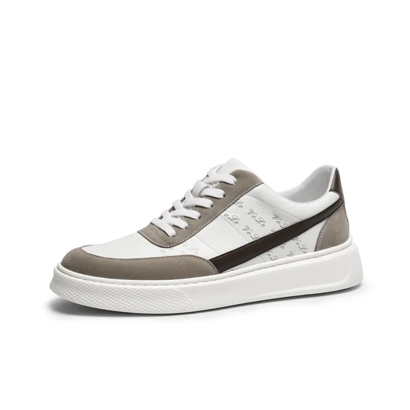 VOLO Casual Shoes Skateboard Shoes Men's White Brown-0