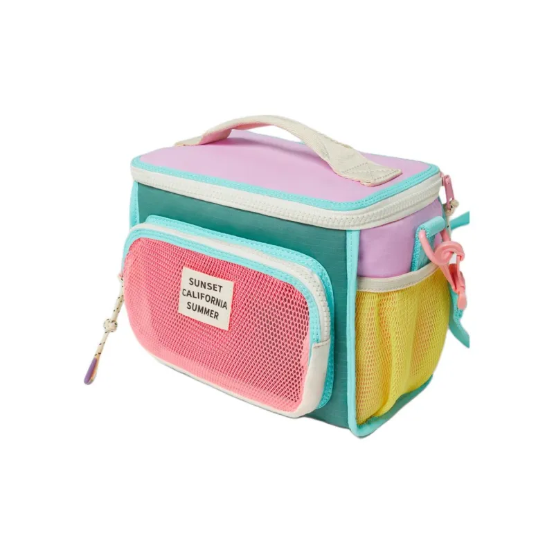 ZARA Cotton With Nylon Camping Bag One Shoulder Handbag Regular Women's Pink/Green/Yellow/Purple-1
