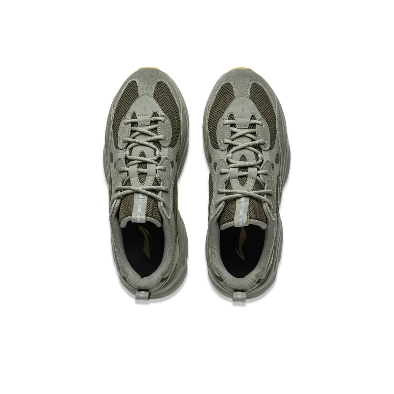 LiNing Milk Coconut 2.0 Anti Slip Wear Resistant Low Top Casual Shoes Men's Green-3